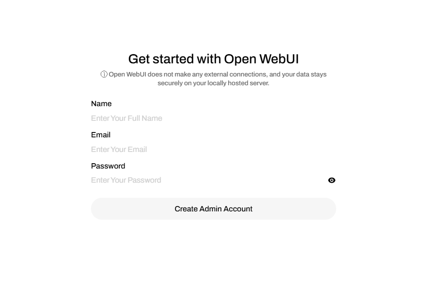 Manage - Open WebUI - Log in - Admin